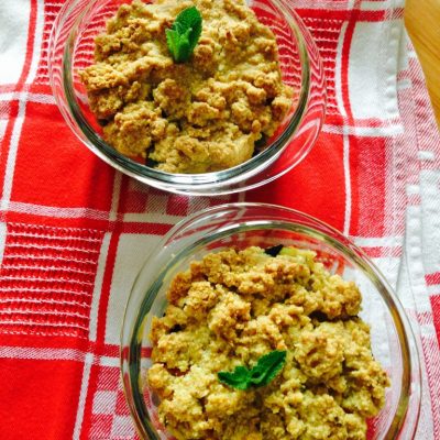 Recette sans gluten : Crumble de légumes