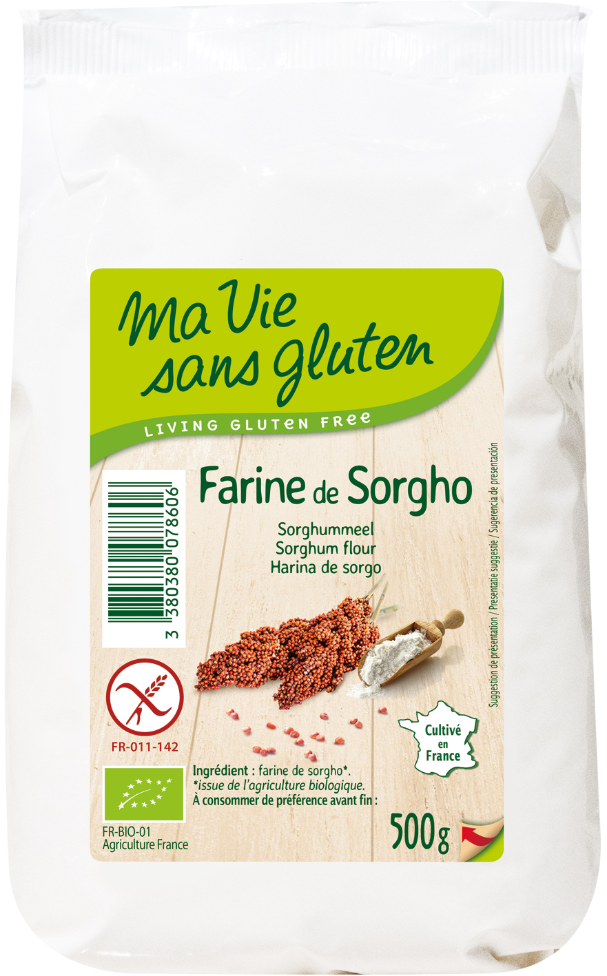 Ma vie sans gluten – Farines – Farine de Sorgho – 500g - Ma Vie Sans Gluten