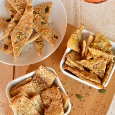 Les Crackers Apéritifs sans gluten à la méditerranéenne