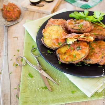 Beignets d’aubergine vegan et sans gluten