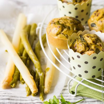 Muffins printaniers aux asperges sans gluten