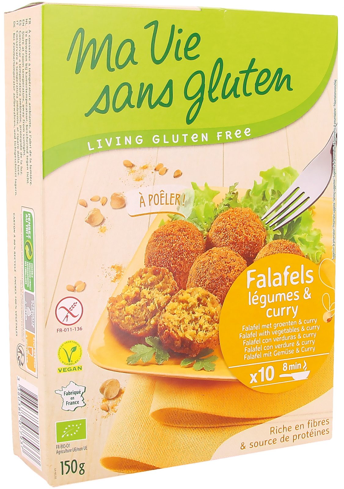 Ma vie sans gluten - Falafels - Falafels au curry - 150g