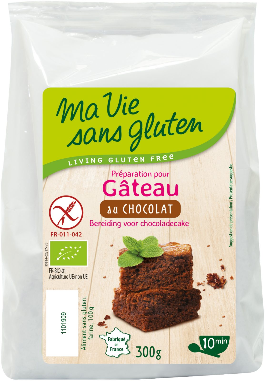 Préparation pour Gâteau au chocolat sans gluten et bio - Ma Vie Sans Gluten