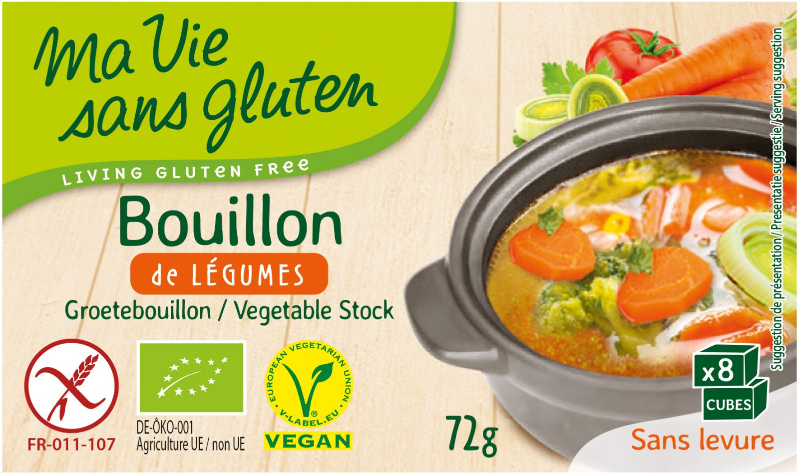 Ma Vie Sans Gluten Bouillon Bio de légumes Ma Vie Sans Gluten