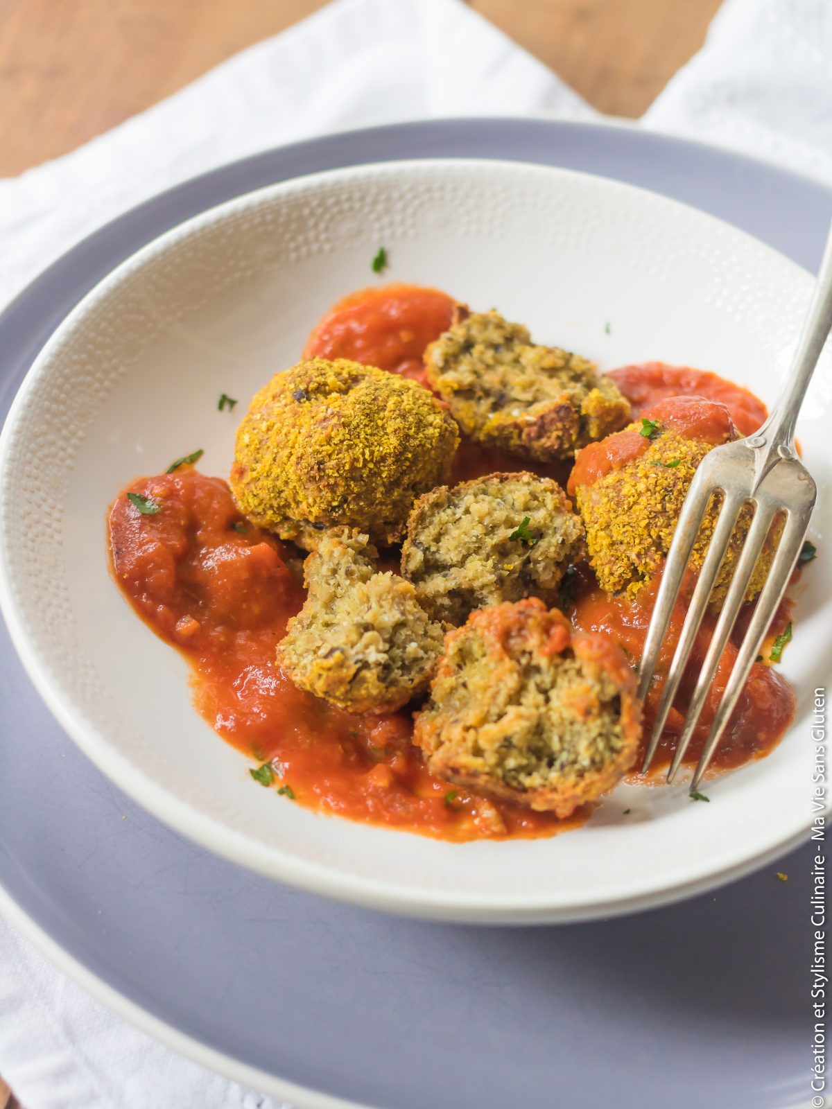 Recette bio sans gluten : Boulettes d'aubergine alla Parmigiana