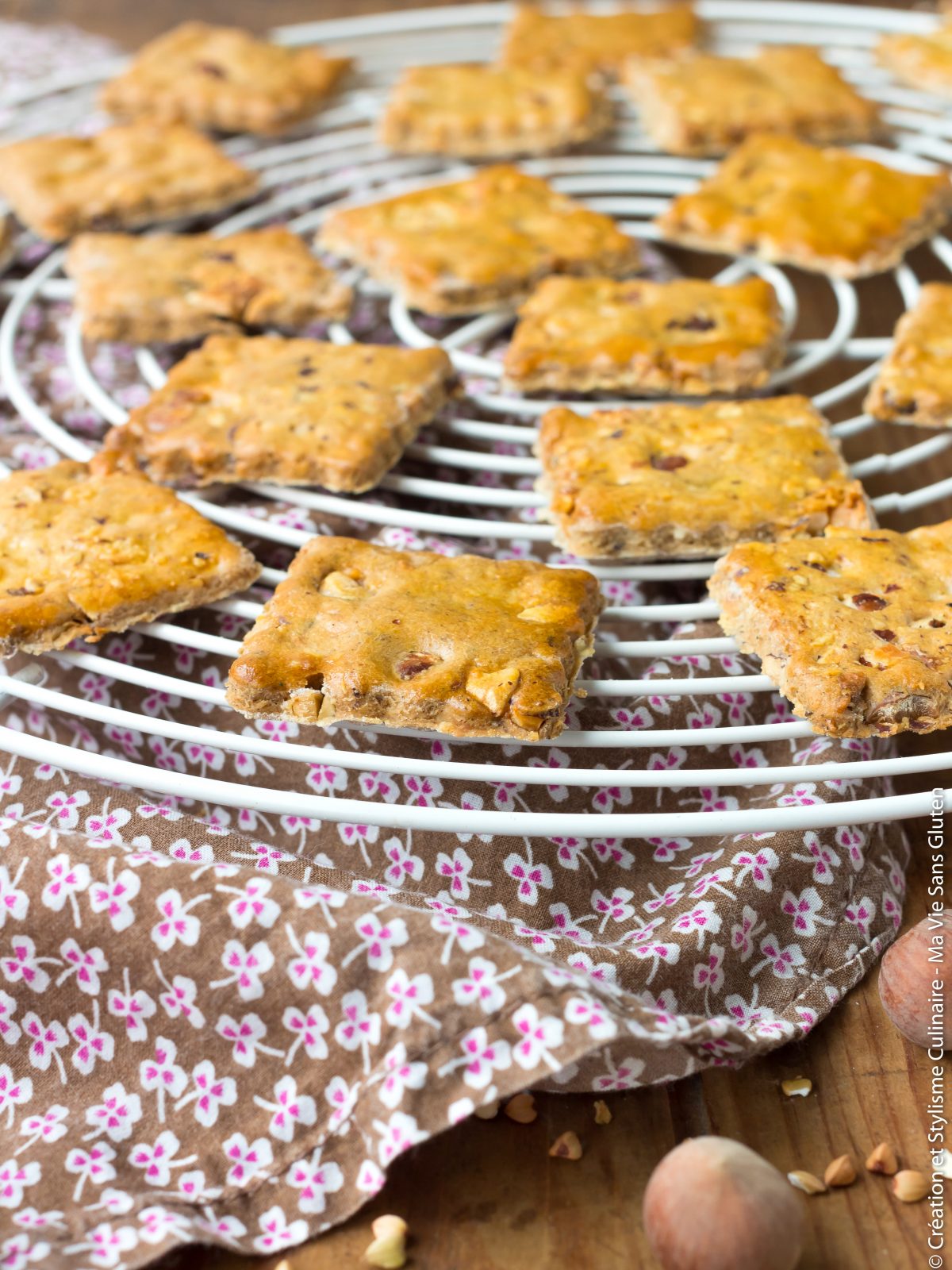 Crackers sans gluten châtaigne sarrasin aux noisettes Ma Vie Sans Gluten
