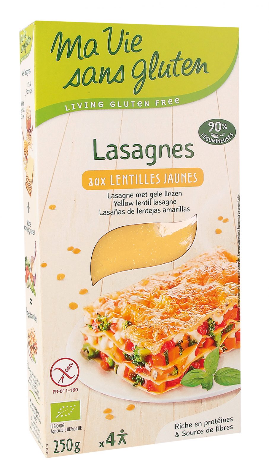 LASAGNES LENTILLES JAUNES