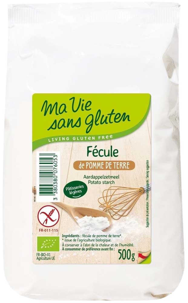 Ma vie sans gluten – Fécule Bio de pomme de terre – Fécule Bio de pomme de  terre 500 g - Ma Vie Sans Gluten