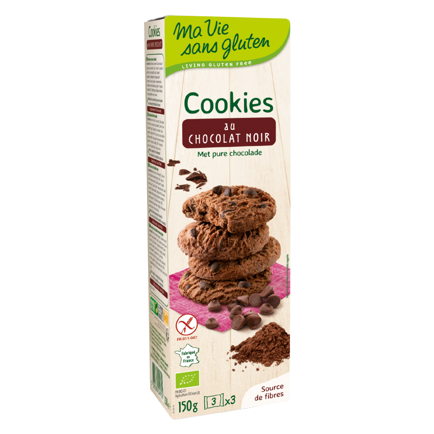 Ma vie sans gluten - Biscuits - Cookies chocolat noir