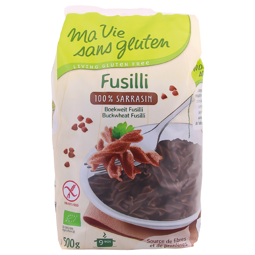 Ma vie sans gluten, fusilli 100% sarrasin