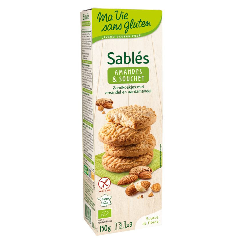 Ma vie sans gluten - Biscuits - Sablés amande et souchet - 150g